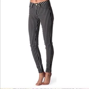 PAIGE HOXTON STRIPPED JEANS, zipper ankle